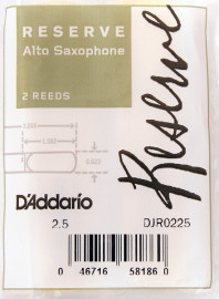 DJR0225 Reserve Трости для саксофона альт, размер 2.5, 2шт., Rico - DJR0225 Reserve Трости для саксофона альт, размер 2.5, 2шт., Rico