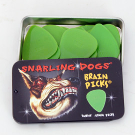TNSDB351.53GREEN Brain Picks Медиаторы 12шт, толщина 0.53, Snarling Dogs - TNSDB351.53GREEN Brain Picks Медиаторы 12шт, толщина 0.53, Snarling Dogs