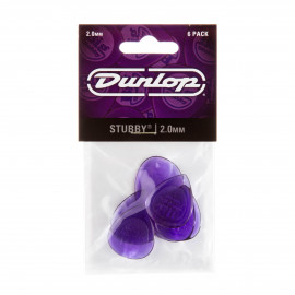 474P2.0 Stubby Jazz Медиаторы 6шт, толщина 2,0мм, Dunlop - 474P2.0 Stubby Jazz Медиаторы 6шт, толщина 2,0мм, Dunlop
