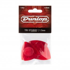 473P1.5 Tri Stubby Медиаторы, треугольные, 6шт, толщина 1,5мм, Dunlop - 473P1.5 Tri Stubby Медиаторы, треугольные, 6шт, толщина 1,5мм, Dunlop