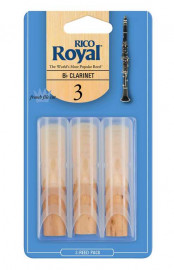 RCB0330 Rico Royal Трости для кларнета Вb, размер 3.0, 3шт, Rico - RCB0330 Rico Royal Трости для кларнета Вb, размер 3.0, 3шт, Rico