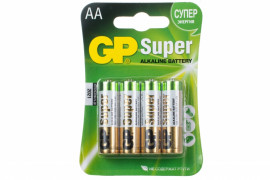 GP15A-2CR4 Элемент питания АА алкалиновый, 4шт, GP - GP15A-2CR4 Элемент питания АА алкалиновый, 4шт, GP