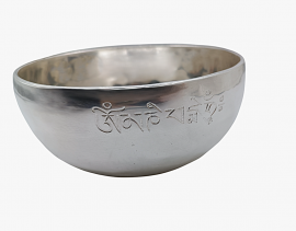 Кованая поющая чаша SUN/MOON SILVER ( 14 см, нота: Ми, 329 Гц ) - Кованая поющая чаша SUN/MOON SILVER ( 14 см, нота: Ми, 329 Гц )