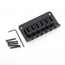 M508BK Фиксированный бридж для электрогитары, Strat/Tele, черный, Musiclily - M508BK Фиксированный бридж для электрогитары, Strat/Tele, черный, Musiclily