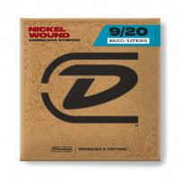 DJN0920 Комплект струн для 5-струнного банджо, никель, 9-20, Dunlop