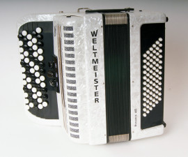 Romance602-II-72/60-WH Romance 602 Аккордеон кнопочный 60/72/II/3, белый, Weltmeister - Romance602-II-72/60-WH Romance 602 Аккордеон кнопочный 60/72/II/3, белый, Weltmeister